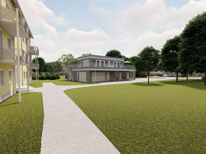 Das Therapiegebäude und das neue Präventionsprogramm Delphi